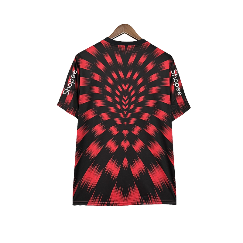 Camiseta Flamengo 25/26 Pre-Juego - Todos los Patrocinios - Versión Aficionado