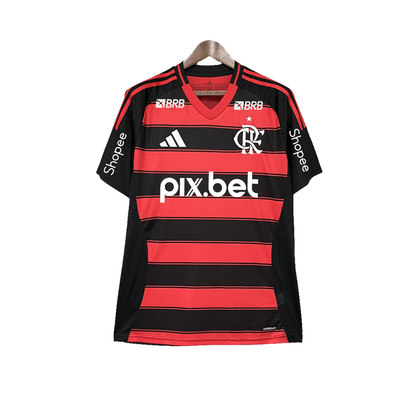 Camiseta Flamengo 25/26 I Casa - Todos los Patrocinios - Versión Aficionado