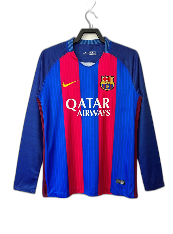 Camiseta Barcelona 16/17 I Casa - Manga Larga Versión Retro