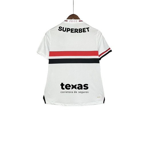 Camiseta São Paulo 25/26 I Casa - Todos los Patrocinios - Femenina