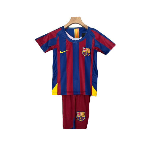 Conjunto Infantil Retrô - Barcelona 05/06 I Casa