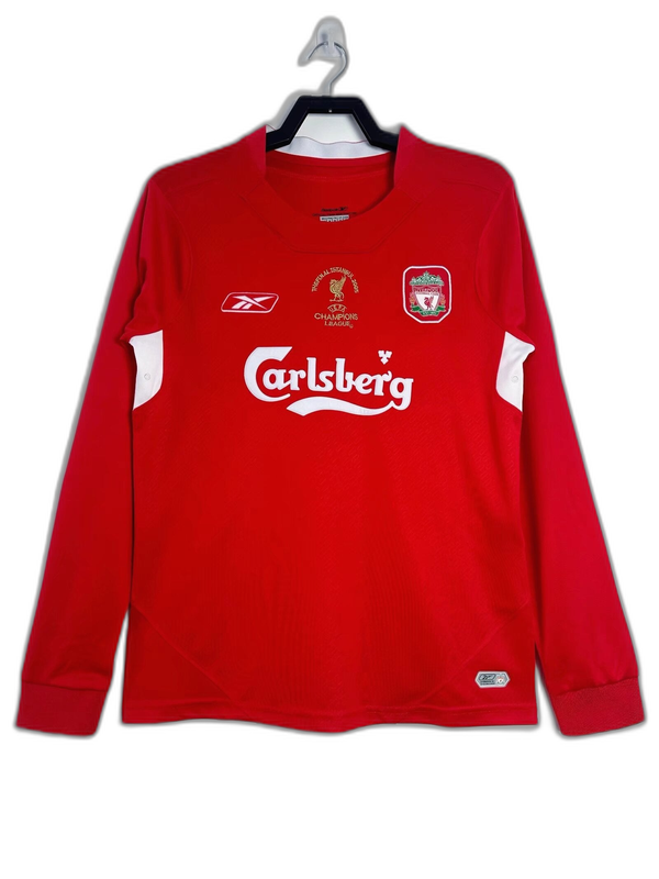 Camiseta Liverpool 04/05 I Casa - Manga Larga Versión Retro