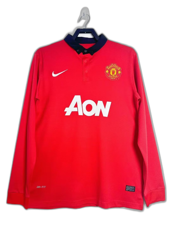 Camiseta Manchester United 13/14 I Casa - Manga Larga Versión Retro