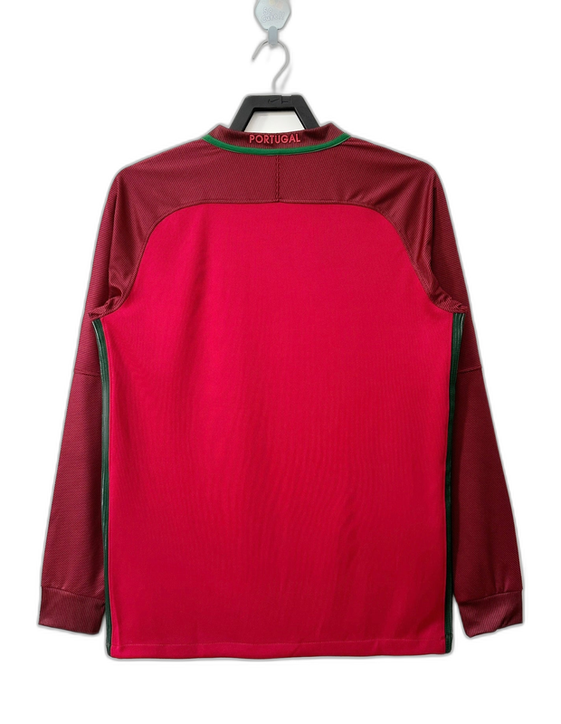 Camiseta Portugal 2016 I Casa - Manga Larga Versión Retro